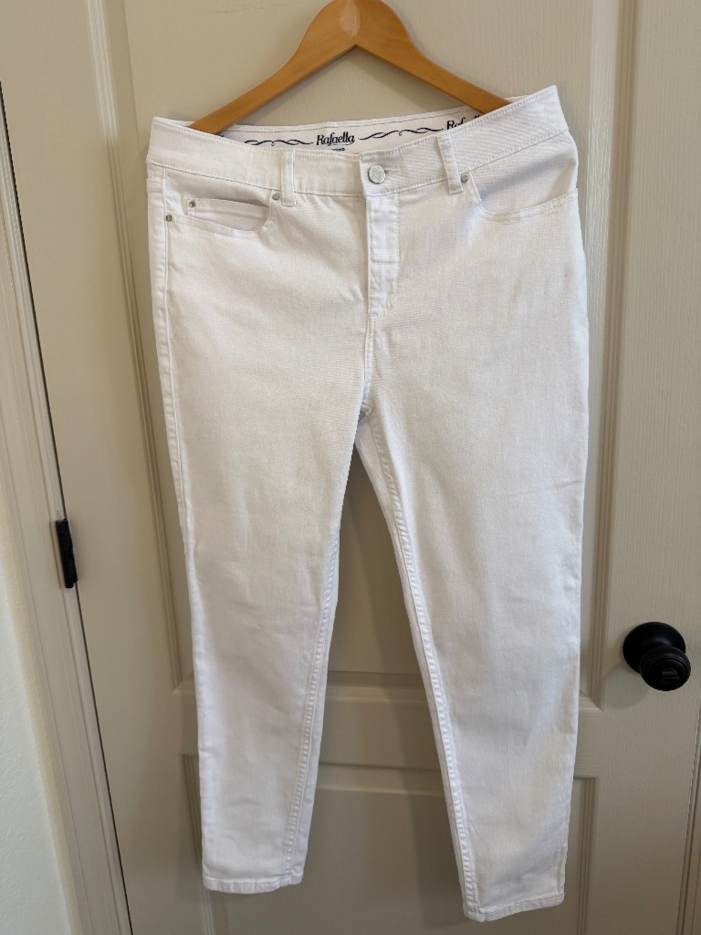 Rafella Slimming Weekend Pants white jeans Sz 14
